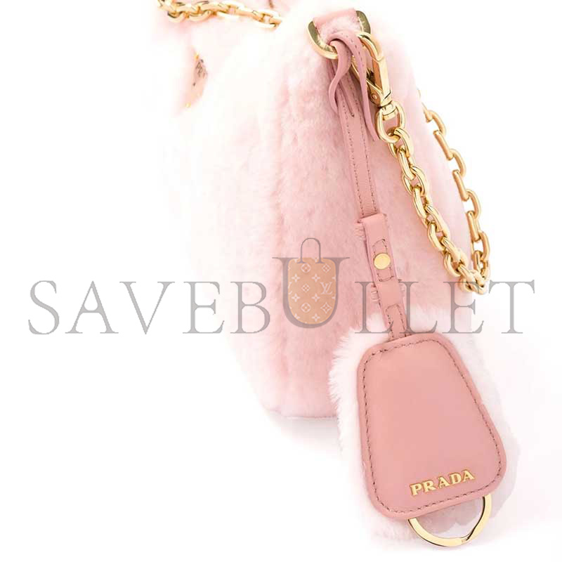 PRADA RE-EDITION SHEARLING MINI BAG 1BC204 (22*18*6cm) 